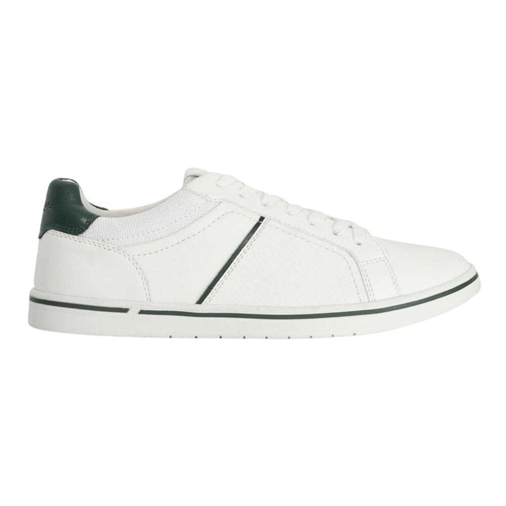 Dune London Mens Tazzy Logo Sneakers / White
